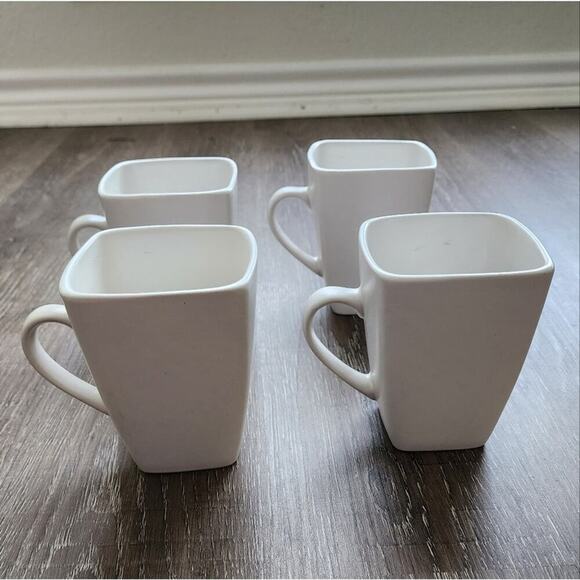 Cuisinart Wildflower Black and White 4 piece Mug‎ Set Lot - Picture 2 of 12